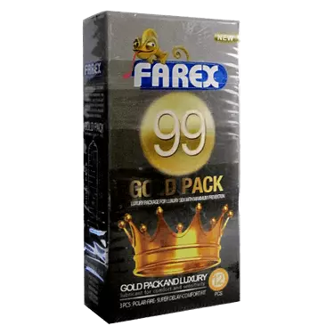 کاندوم شماره 99 gold pack 12 pcs فارکس
